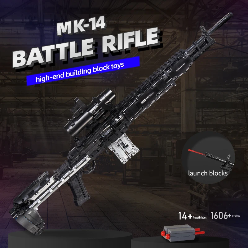 Model Kit Weapons - Militär mk14 Kampf gewehr Simulation Pistole
