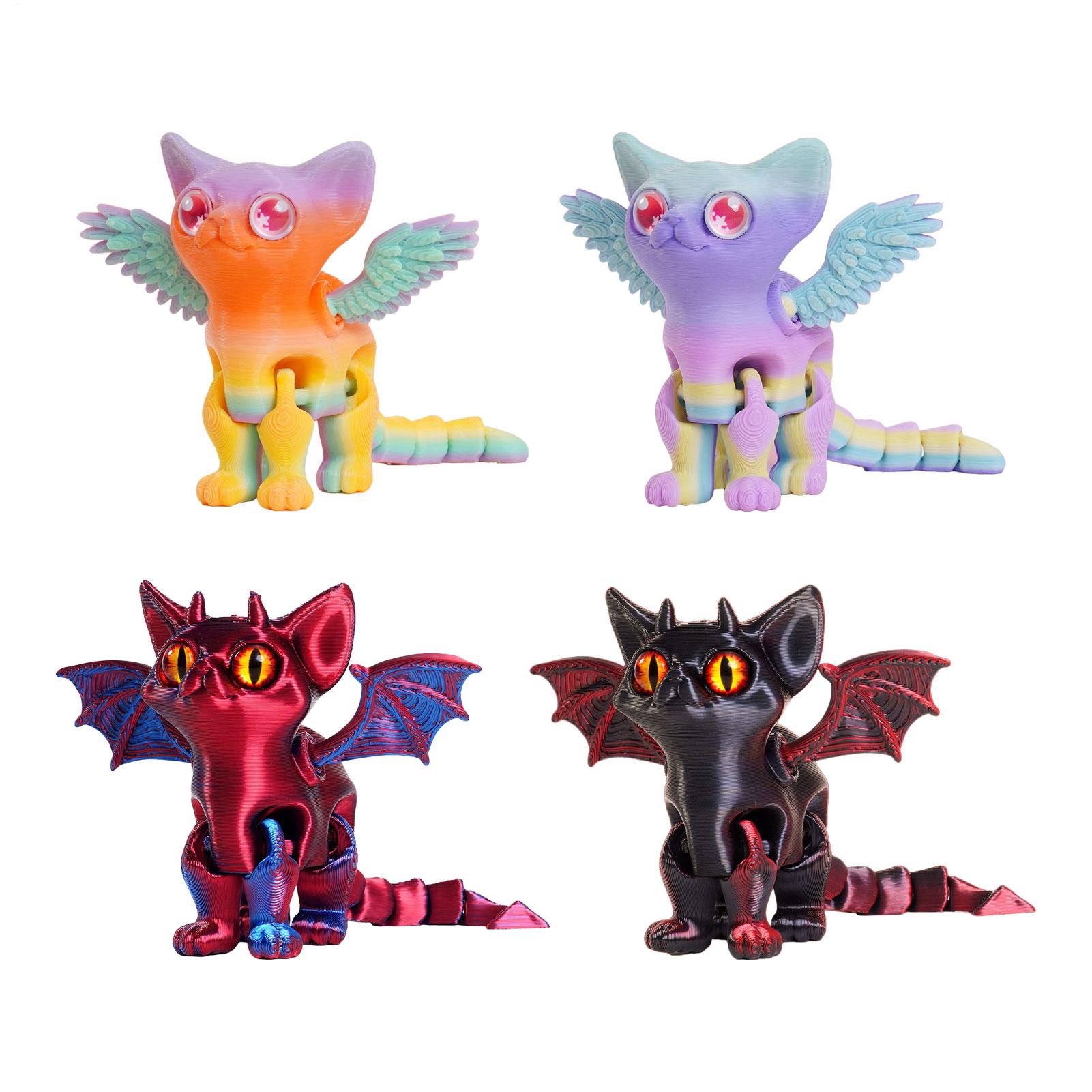 Model Kit Joints - 3D-gedruckte Tierfigur: Bewegliche Katzenfigur mit mehreren