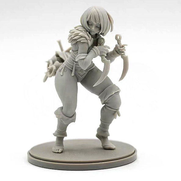 Model Kit Weapons - 75-mm-Harzmodellbausatz Beauty Soldier Selbstmontage und Färbung