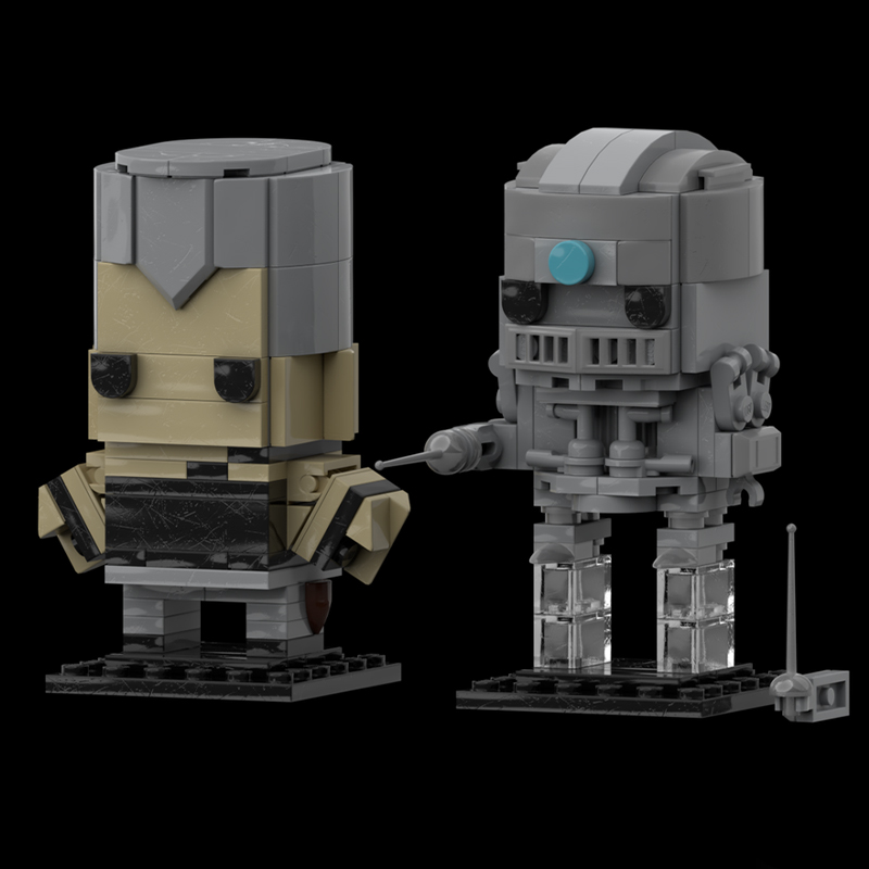Model Kit Jojo - 241-teiliges MOC-Modell Polnareff Silberner Streitwagen Brickheadz